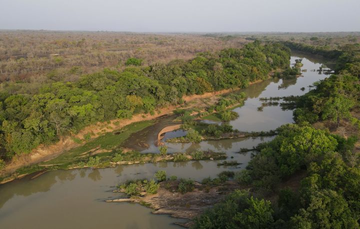 Comoé River observed during an ULM flight. ©Xavier Vincke